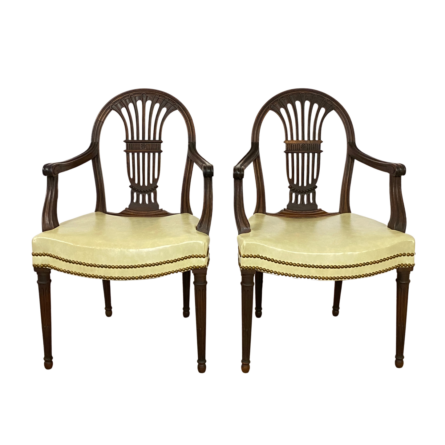 Restored Antique Handmade Louis XVI Style Dining Chairs (5)