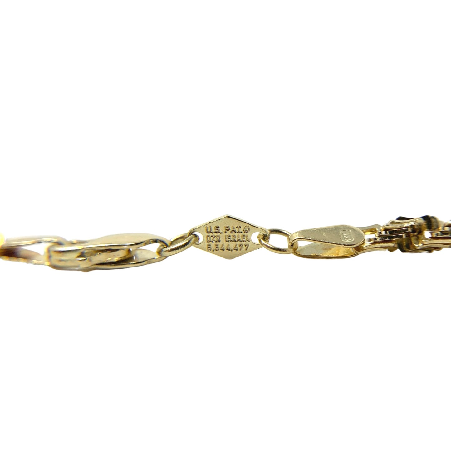 14K Gold 22" Israel Chain Necklace
