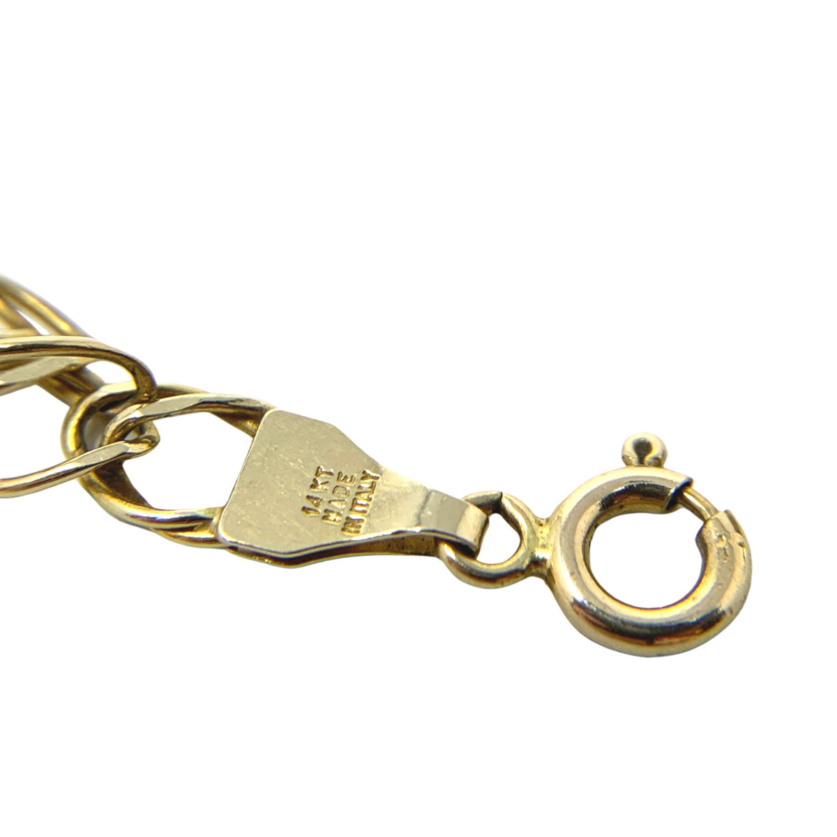 Sigma Italian 14K Gold 20" Double Link Chain Necklace