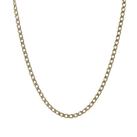 Sigma Italian 14K Gold 20" Double Link Chain Necklace