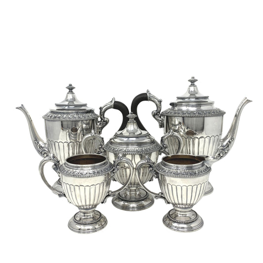19th Century 5pc Silverplate Coffee & Tea Service by Meriden