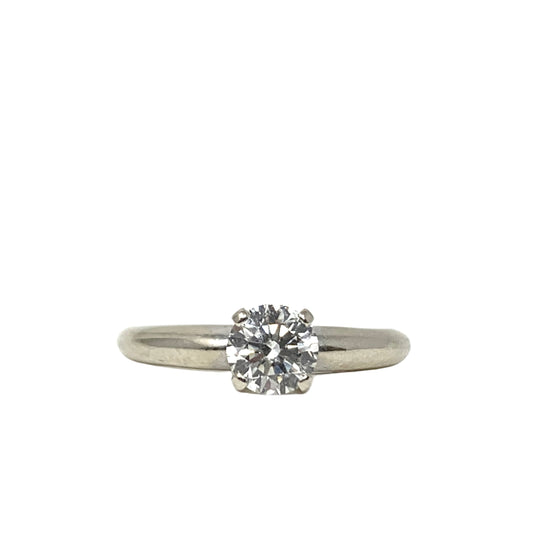 14K White Gold .51ct Solitaire Diamond Engagement Ring