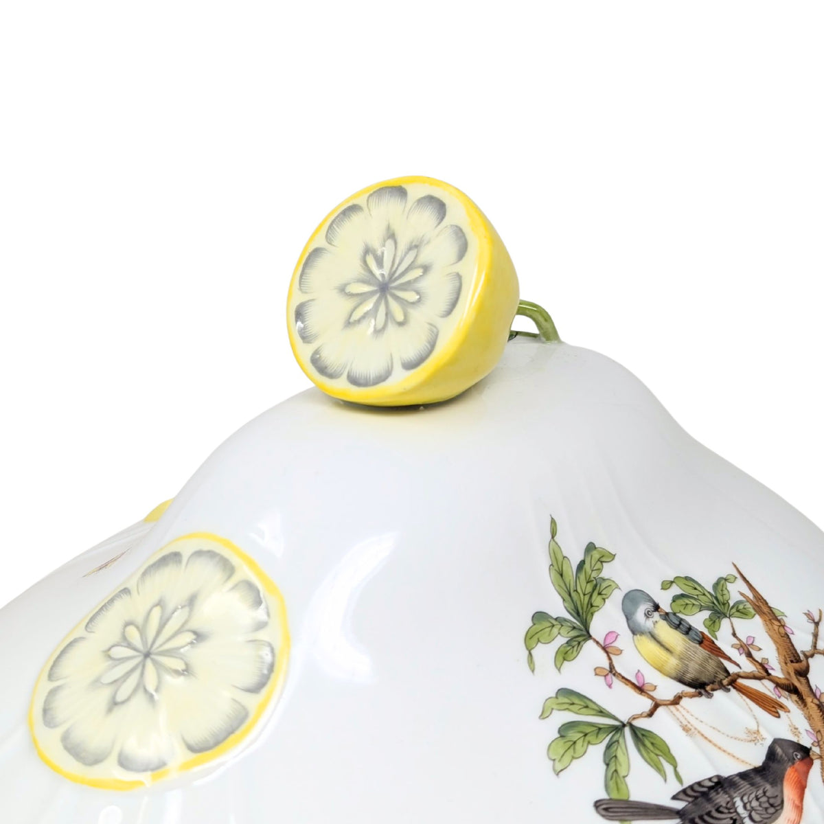 Herend "Rothschild Bird" Soup Tureen W/ Lemon Finial, #1003