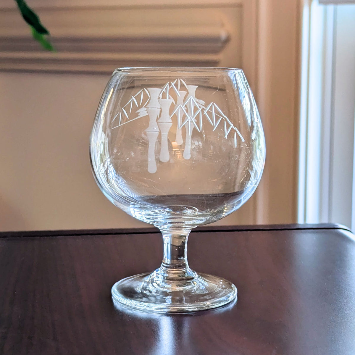 Sasaki “Bamboo” Mid-Century Brandy Snifters (Set of 5)