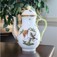 Herend "Rothschild Bird" Large Coffee Pot