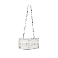 Steiff Sterling Colonial Williamsburg Restoration "Vodka" Decanter Label