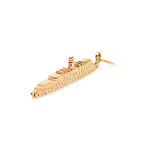9K Gold 1950’s SS Queen of Bermuda Ship Charm