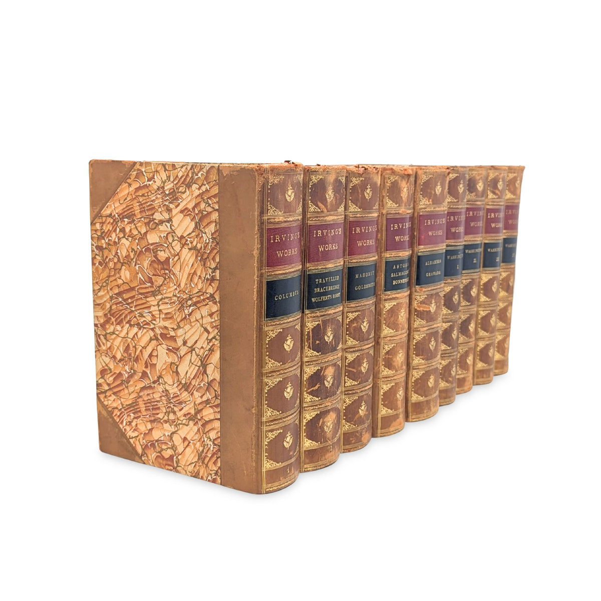 Irving's Works, Illustrated Sterling Edition, c. 1900 (9 Books)