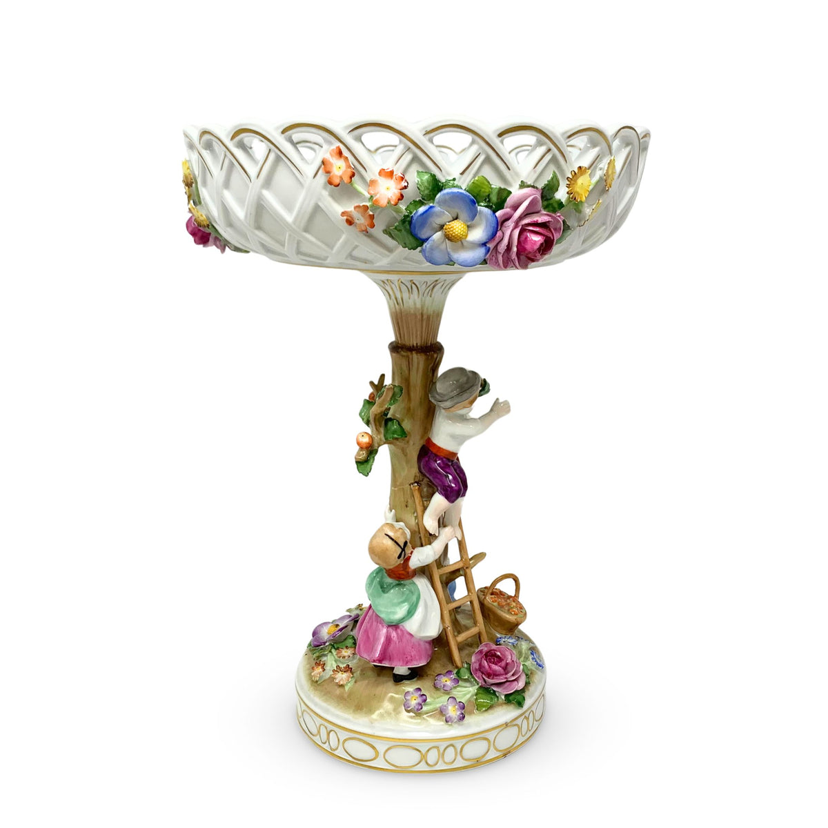 Von Schierholz Porcelain Germany Figural Compote