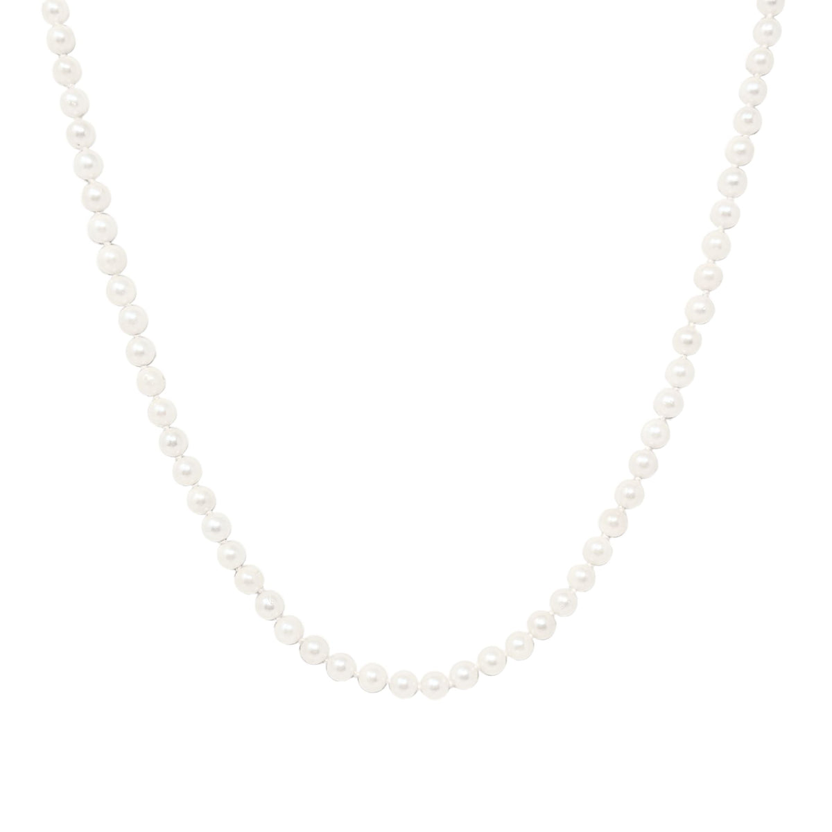 14K Gold 20” Pearl Necklace