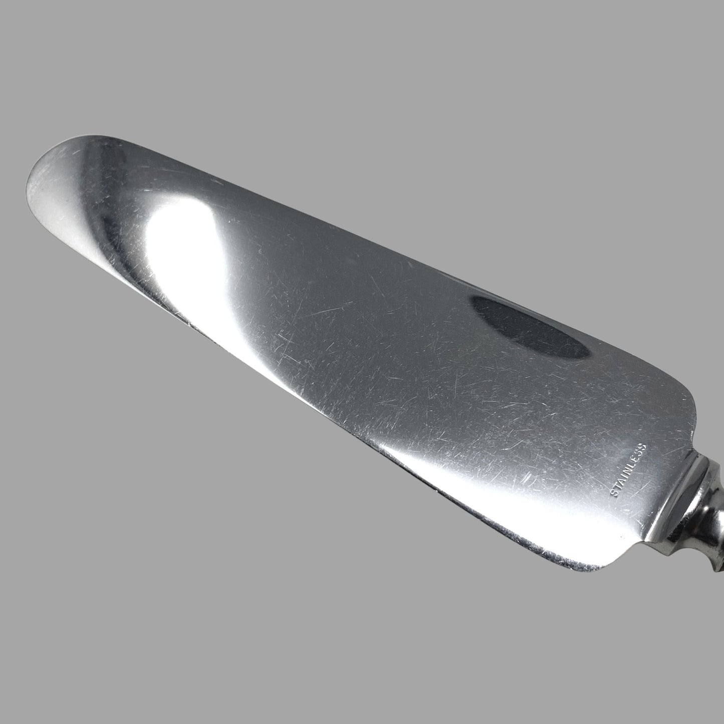 Monogrammed Server With Repoussé Sterling Silver Handle