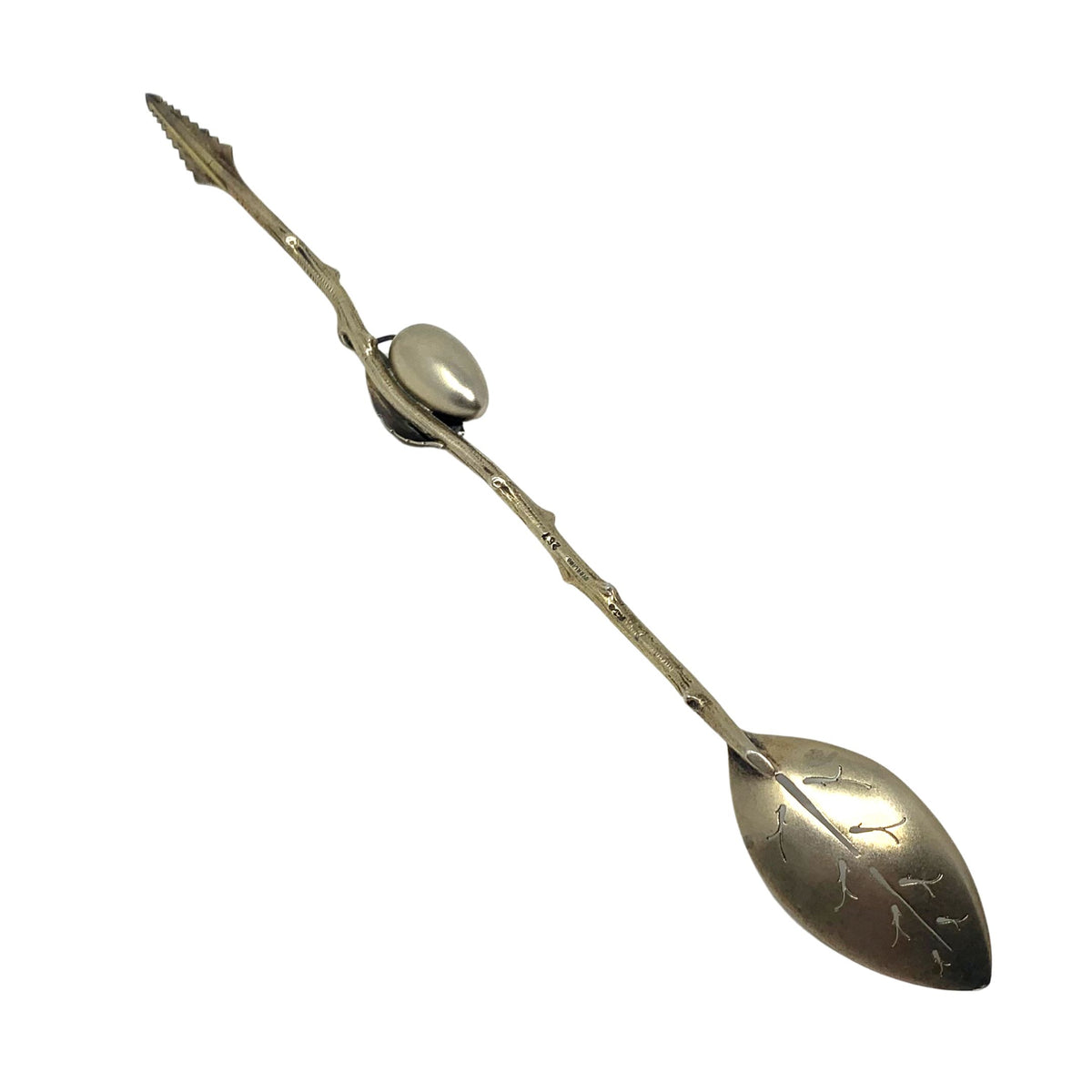 Rare Gorham Sterling Silver 1876 Victorian Pierced Olive Spoon