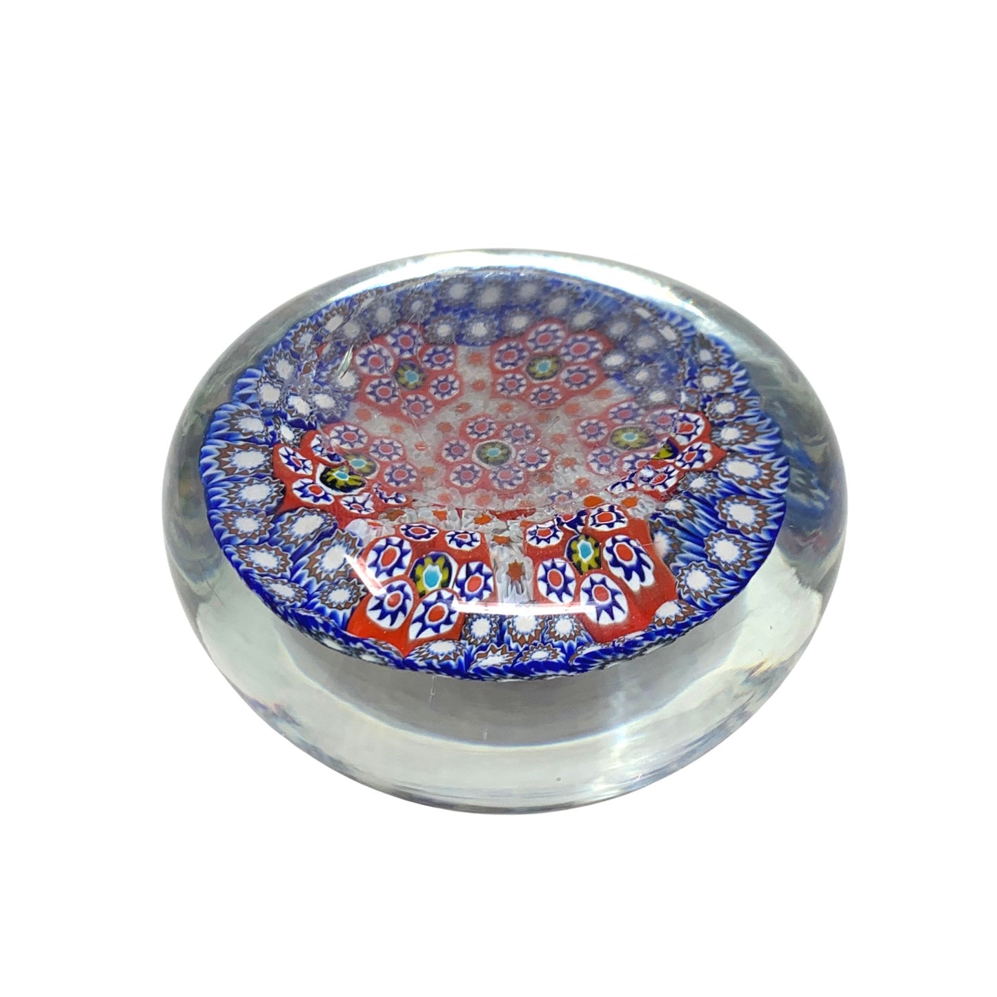 Millefiori Art Glass Paperweight