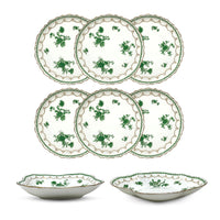 Bishop & Stonier English Porcelain Luncheon Plates (6) & Serving Bowls (2)