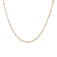 Italian 14K Gold 18” Twisted Link Chain Necklace