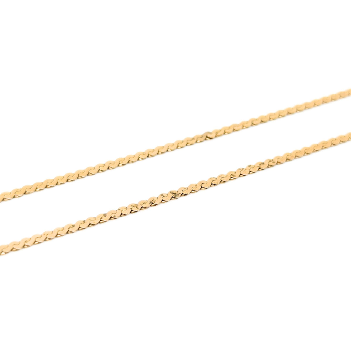 14K Gold 18” Faith, Hope, & Charity Pendant Necklace