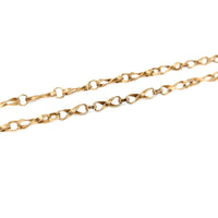 Italian 14K Gold 18” Twisted Link Chain Necklace