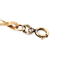 Italian 14K Gold 18” Twisted Link Chain Necklace