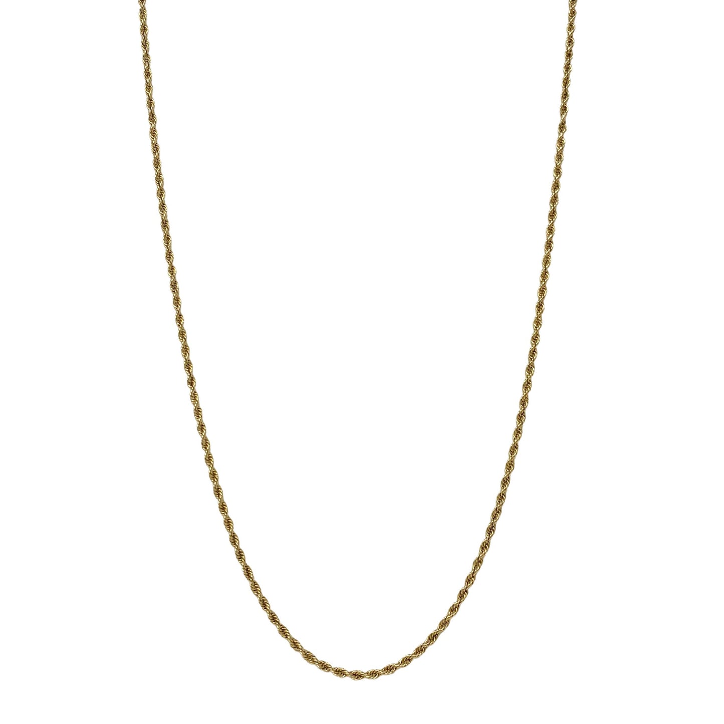 14K Gold 30” Rope Chain Necklace (7.2g)