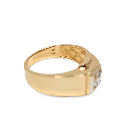 14K Gold Men's 0.5ct Diamond Ring - Size 9.5