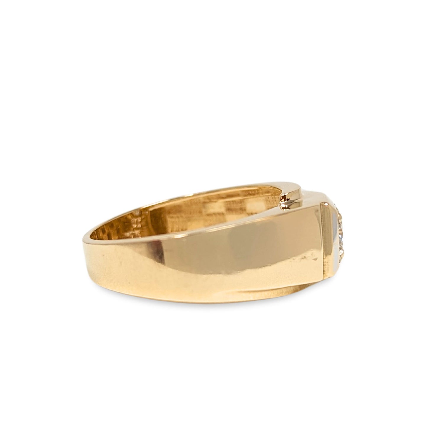 14K Gold Men's 0.5ct Diamond Ring - Size 9.5