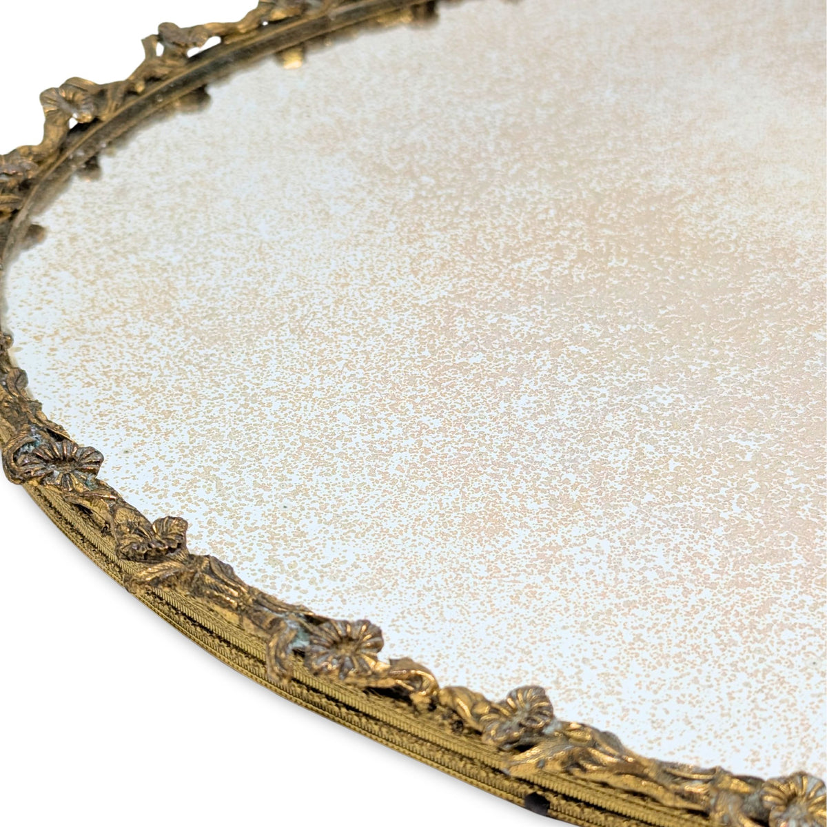 Hollywood Regency Gold Ormolu Vanity Set with Tray