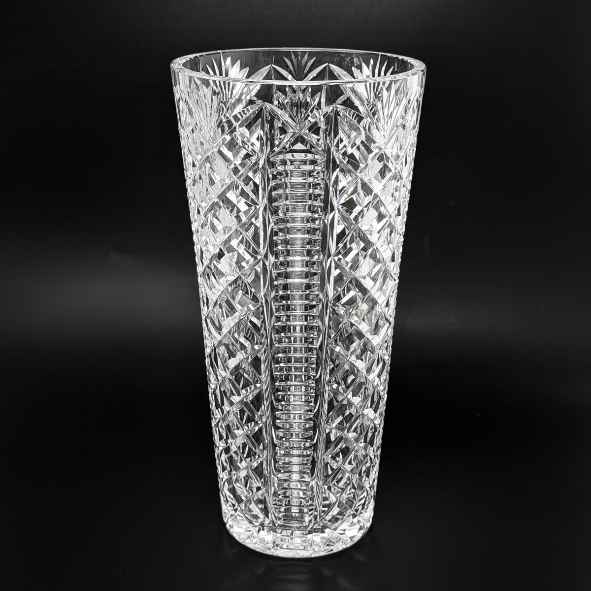 Waterford Crystal "Clare" 12" Tapered Flower Vase