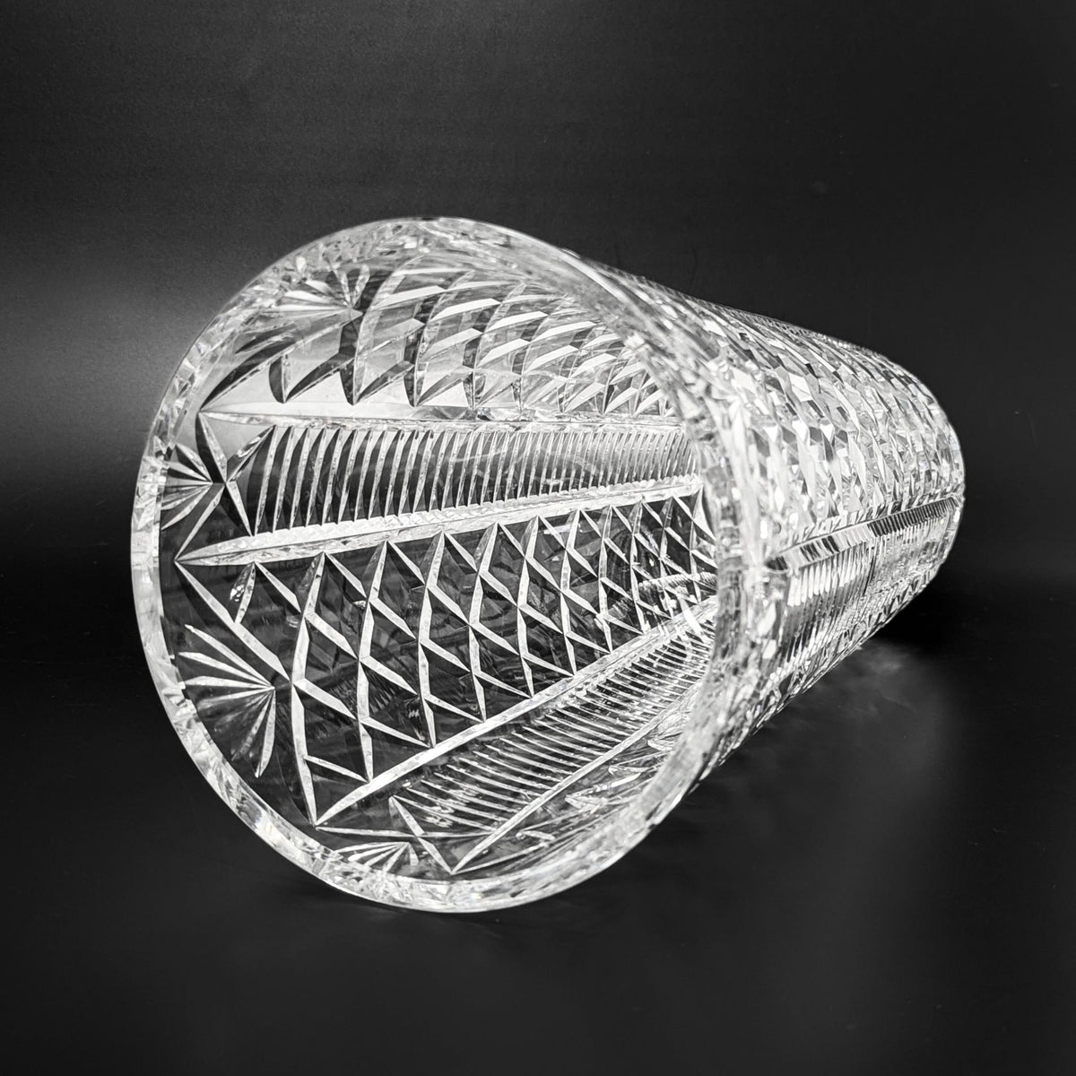 Waterford Crystal "Clare" 12" Tapered Flower Vase