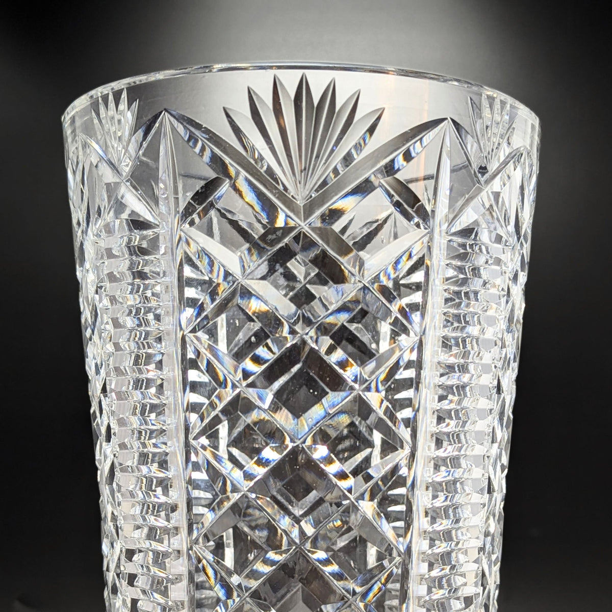 Waterford Crystal "Clare" 12" Tapered Flower Vase