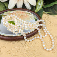 Iridescent Baroque Pearl 34" Necklace