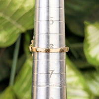 9K Gold 20ct+ Blue Topaz Crown Cocktail Ring - Size 6