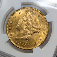 1879-S NGC AU58 Gold $20 Liberty Double Eagle