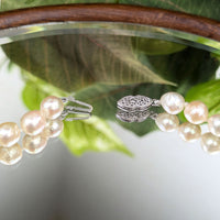 14K White Gold Baroque Pearl 23" Necklace