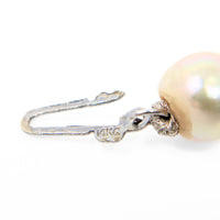 14K White Gold Baroque Pearl 23" Necklace