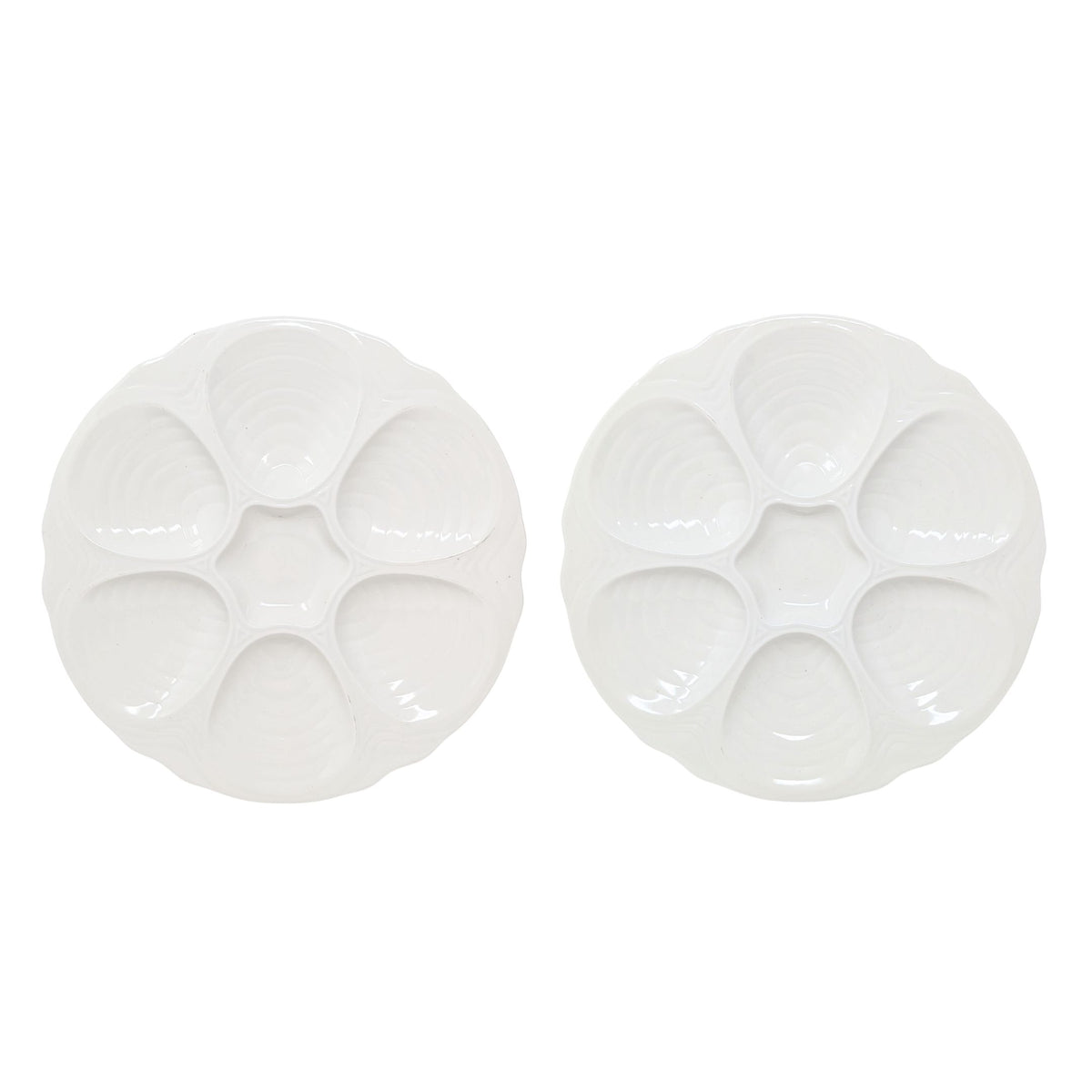 Vintage Hall USA Clam/Oyster Serving Plates (Pair)