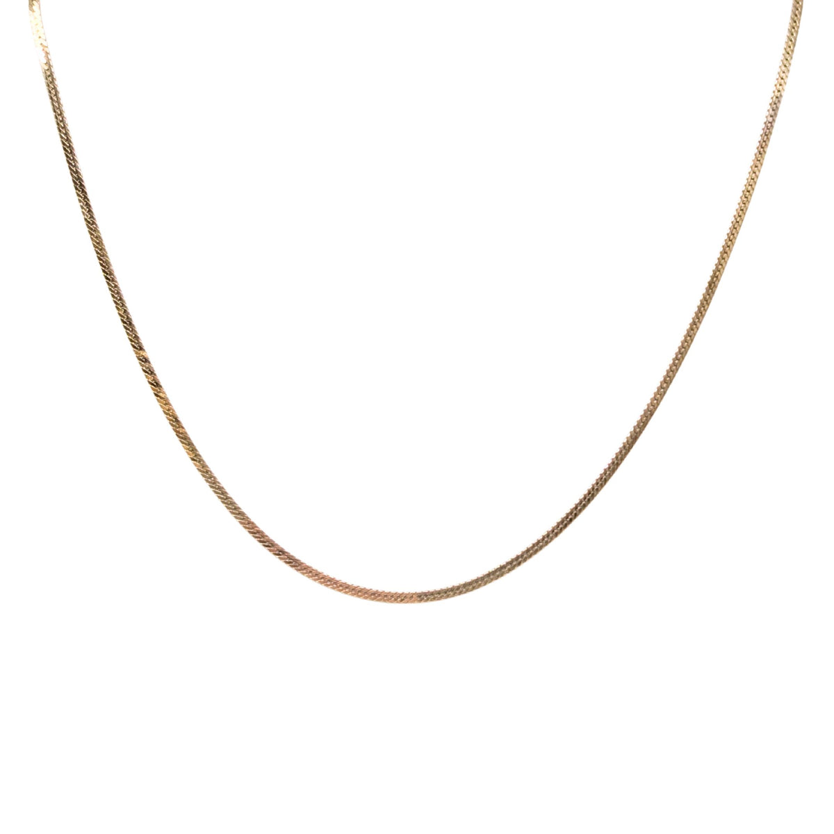 14K Gold Italian 18” 2.3mm Herringbone Necklace