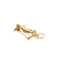 14K Gold Articulated Snow Skier Pendant/Charm