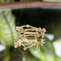 14K Gold Articulated Snow Skier Pendant/Charm