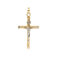 14K Gold Italian 2” INRI Crucifix Pendant
