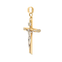 14K Gold Italian 2” INRI Crucifix Pendant