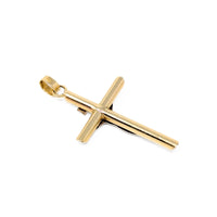 14K Gold Italian 2” INRI Crucifix Pendant