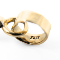 14K Gold Italian 2” INRI Crucifix Pendant