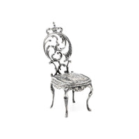 Kuehn Miniature Sterling Silver French Chair