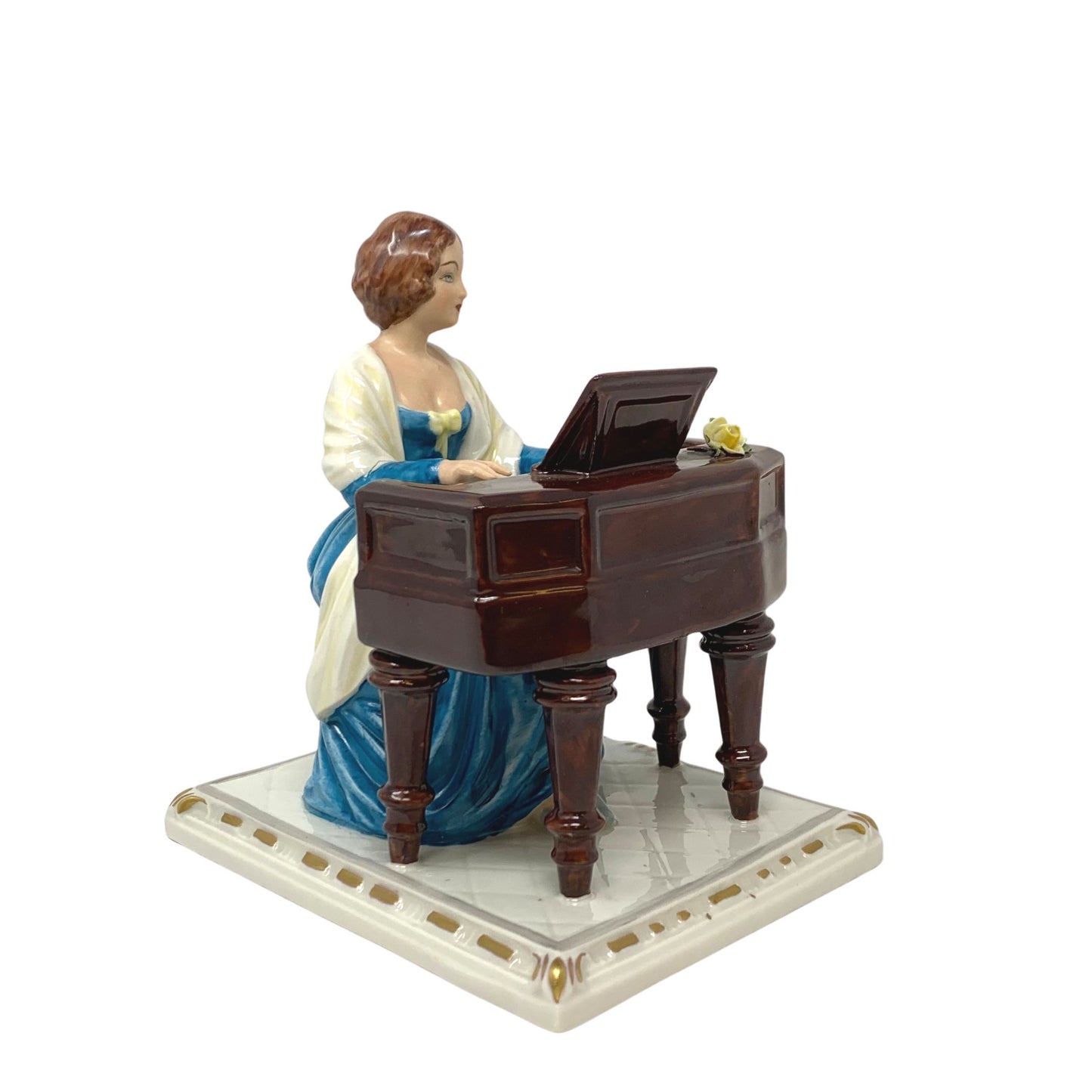 Dresden Style Sandizell Hoffner "Woman at Piano"