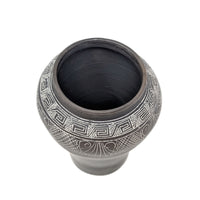 Ancient Greek Reproduction Hand Carved Art Pottery Vase