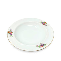 Victoria China Czechoslovakia Round Covered Butter Dish W/ Insert