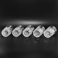 American Brilliant Cut Crystal Old Fashioned Glasses (Set of 5)