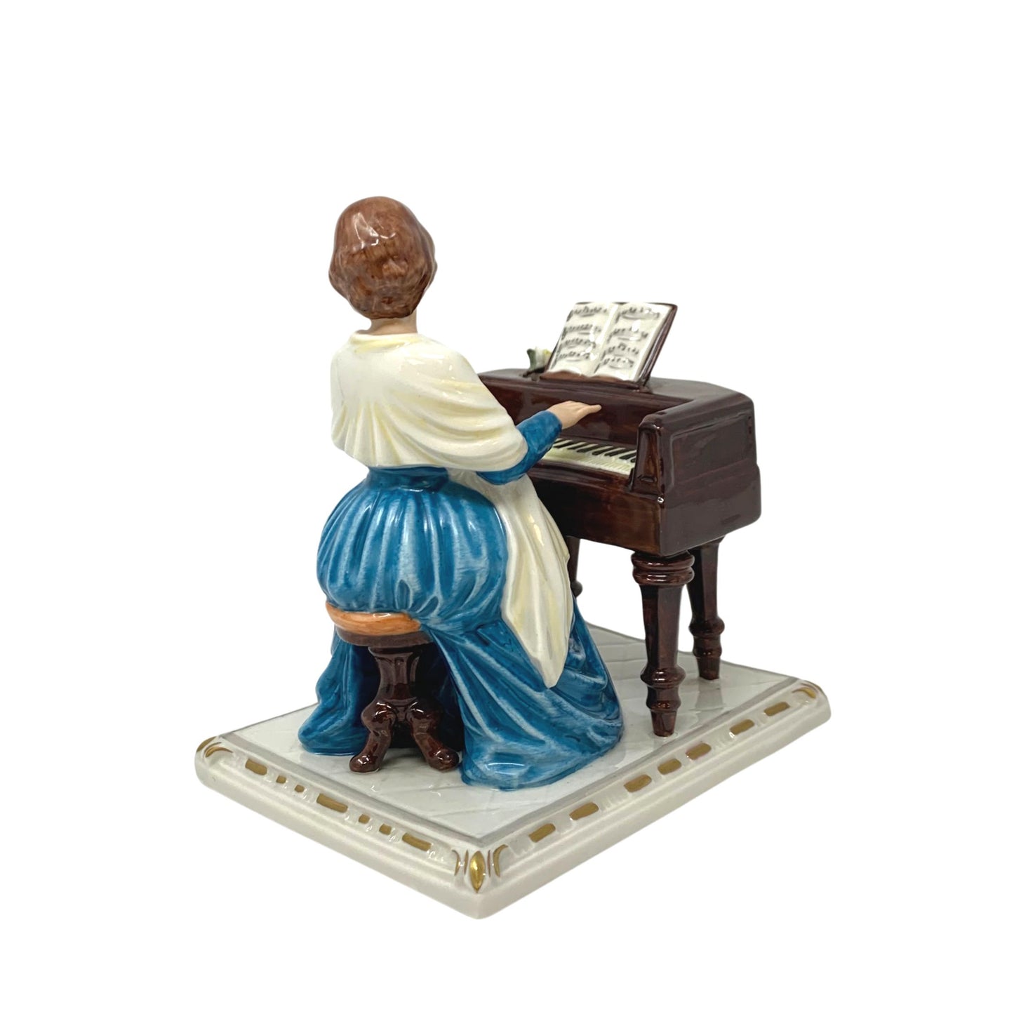 Dresden Style Sandizell Hoffner "Woman at Piano"