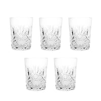 American Brilliant Cut Crystal Old Fashioned Glasses (Set of 5)