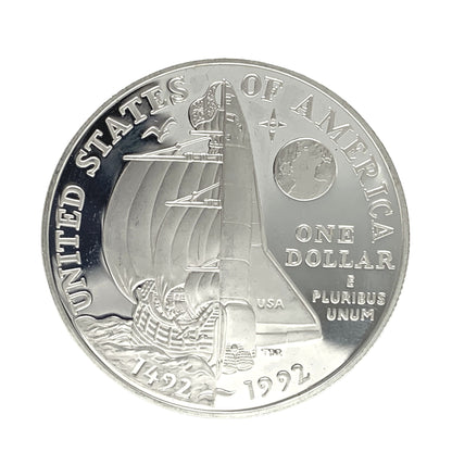 1992 Columbus Proof Silver Dollar